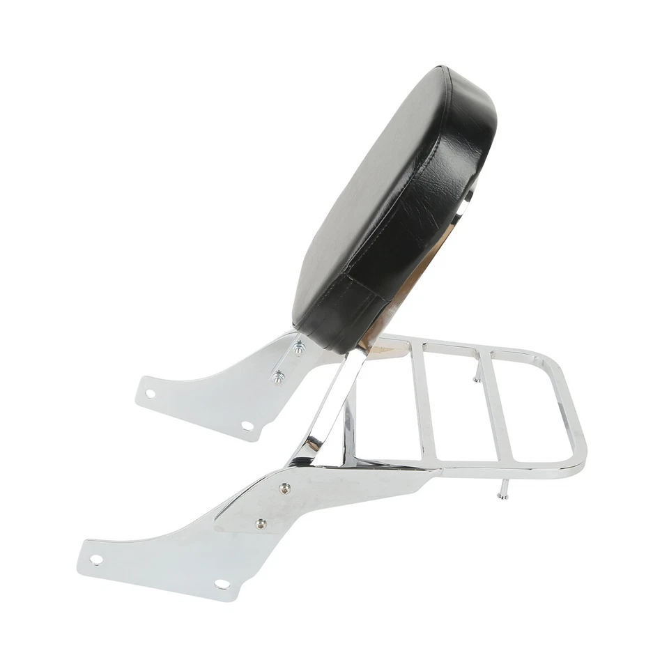 Sissy Bar Backrest Set + Luggage Rack For Honda Shadow ACE 1100 VT1100 All Years - Image 3 of 4