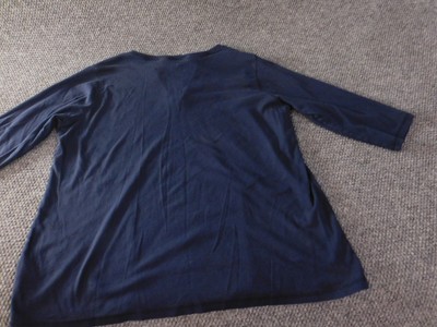 Jones New York 2X top Blue pullover top stretch v-neck Jones New York 2X top Blue pullover top stretch v-neck