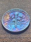 1994 P Roosevelt Dime Actual Coin Stunning Striking Radiant Blue Tone!! TK3691*