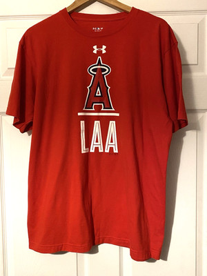 Under Armour Los Angeles Angels Lock-Up Charged T-shirt MLB Baseball size XL