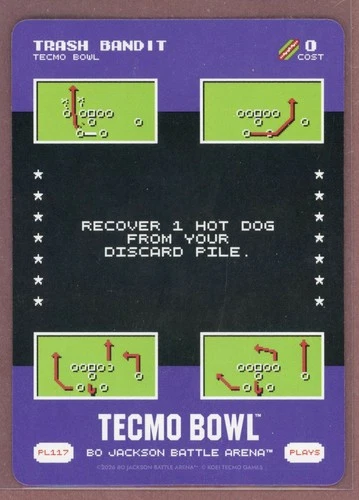 2026 Bo Jackson Battle Arena Tecmo Bowl Plays #117 Trash Bandit
