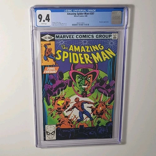 Amazing Spider-Man #207, CGC 9.4 NM, WP (Marvel, 1980) Mesmero appearance