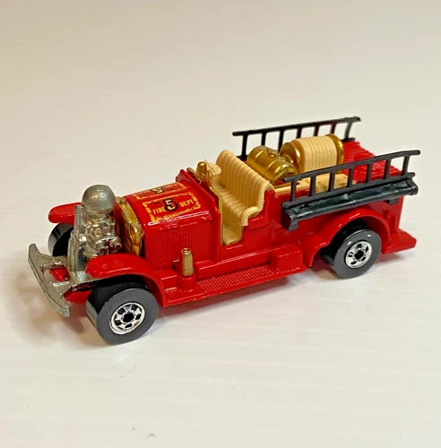 Vintage 1980 Hot Wheels Old Number 5 Fire Truck Malaysia