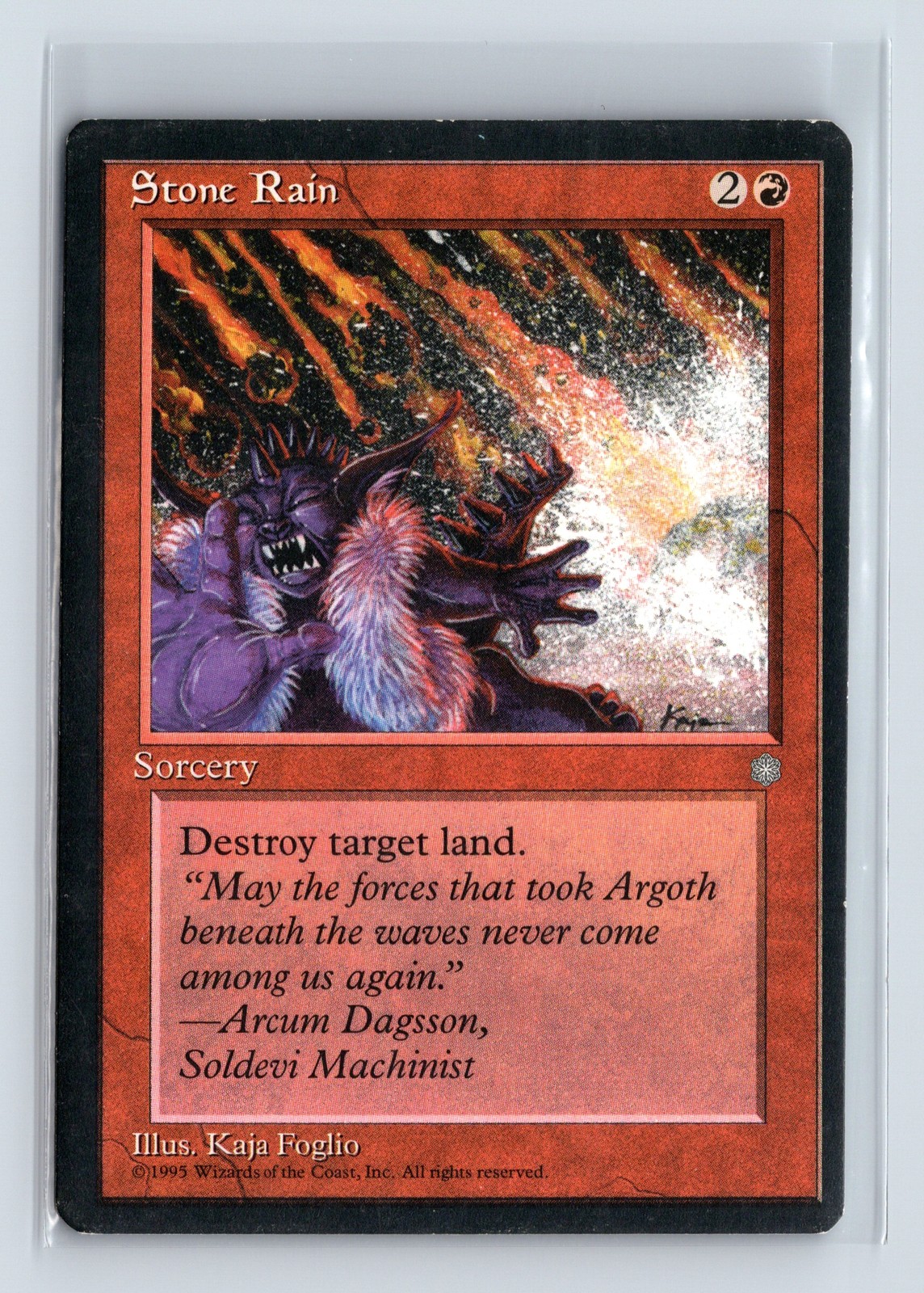 STONE RAIN (2x) – Ice Age – Common MTG Magic the Gathering