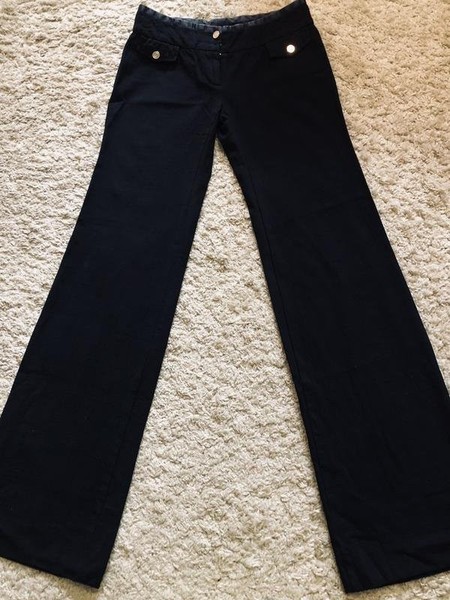 Women Dolce & Gabbana Trousers Black Viscose 36