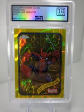 2025 Topps Chrome Marvel Yellow Lava Refractor Spider-Ham #142 GEM MINT MPE 10!!