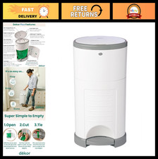 Eco-Friendly Diaper Pail - Hands-Free, Recycled Materials, Cost-Effective Refill