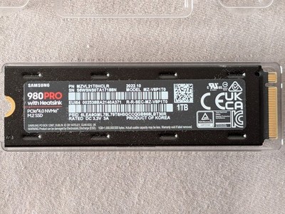 SAMSUNG 980 PRO Heatsink PS5 1 TB, Gaming Festplatte, Schwarz