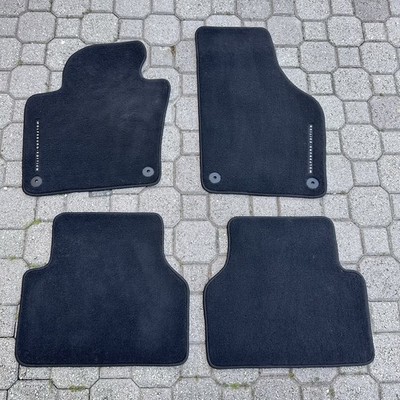 2009-2017 VW Volkswagen Tiguan Wolfsburg Ed Carpeted Mats Set GENUINE OEM Used