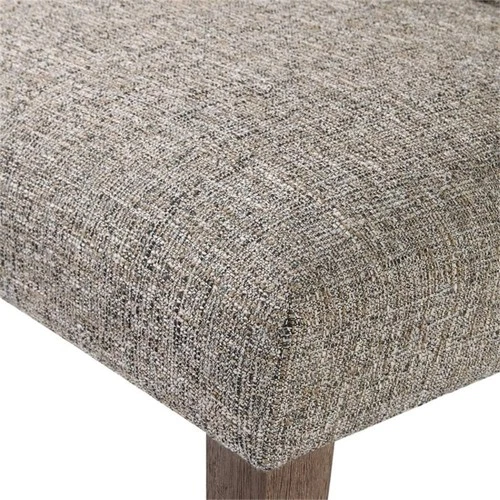 Uttermost Daxton Contemporary Wood and Fabric Armless Chair in Dark Walnut - Picture 6 of 8