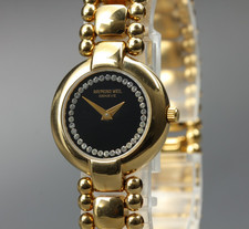 "N MINT" Raymond Weil Geneve 5839 18K GP Diamond Ladies Quartz Watch From Japan