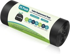 Portable Toilet Bags, Camping 1 Count Pack of 1 , 25 pack