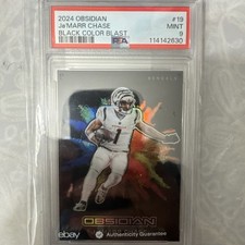 2024 PANINI OBSIDIAN BLACK COLOR BLAST #19 JA'MARR CHASE PSA 9