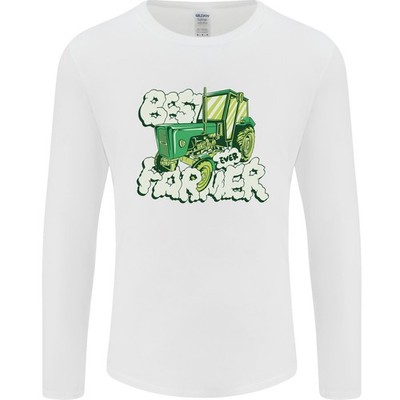 Bester Bauer Aller Zeiten Farming Vatertag Herren Langarmshirt