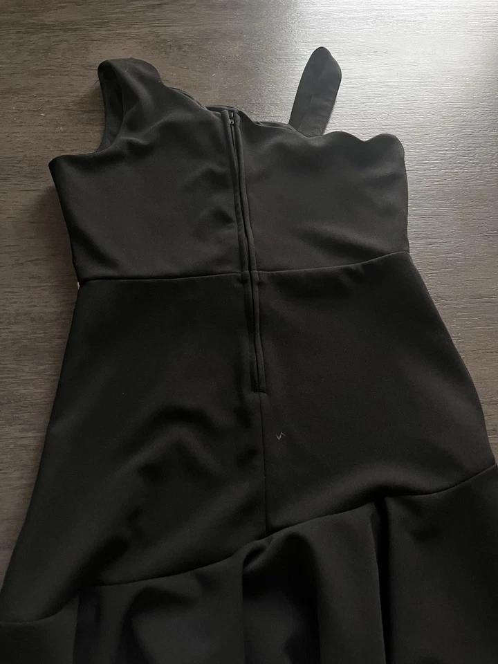 Vestido de Natal raro Tour feminino tamanho 14 STRECH preto festivo feriado - Imagem 4 de 4