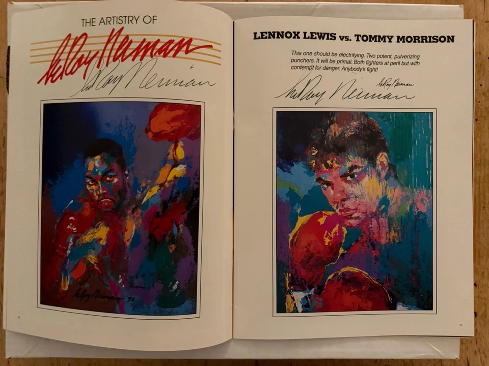 Lennox Lewis vs Tommy Morrison Autographed Boxing Program (1995) Atlantic City - Image 4 of 4