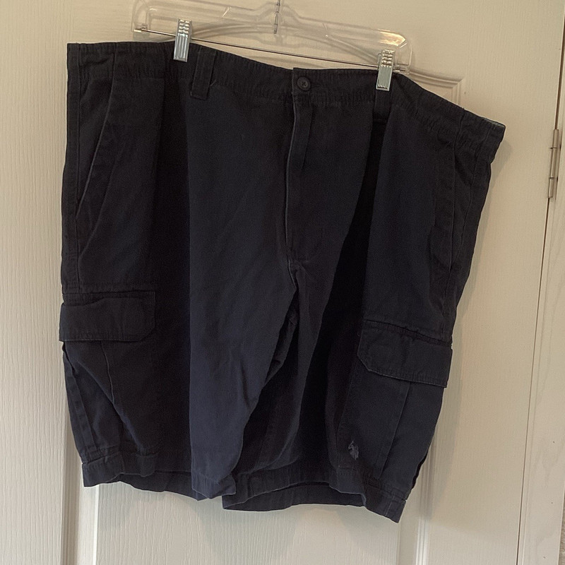 U.S. Polo Assn. Navy Cargo Shorts Men's Solid Cargo Pockets 46 EUC