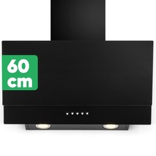 Bomann kopffreie Vertikal-Dunstabzugshaube DU 7607 G schwarz, 60 cm, Glasfront