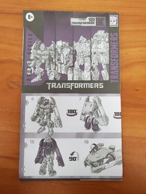 TRANSFORMERS STUDIO SERIES 15TH ANNIVERSARY 4PACK INSTRUCTIONS (NLG054337)