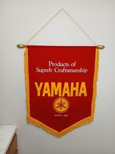 Authentic Vintage Yamaha Dealership Banner ATV Motorcycles Pianos Guitars 24x32"