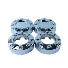 Set of 4 New Chrome 4x4 Wheel Center Caps Replacement for 2005-2018 F250 F350...