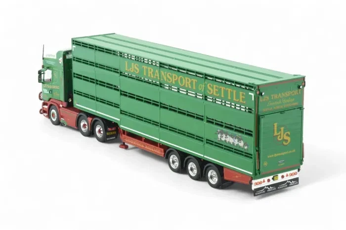 TEKNO 86507 SCANIA R TOPLINE TRACTEUR 6X2 + SEMI-REMORQUE BATAILLERE LJS (UK) - Photo 4/4