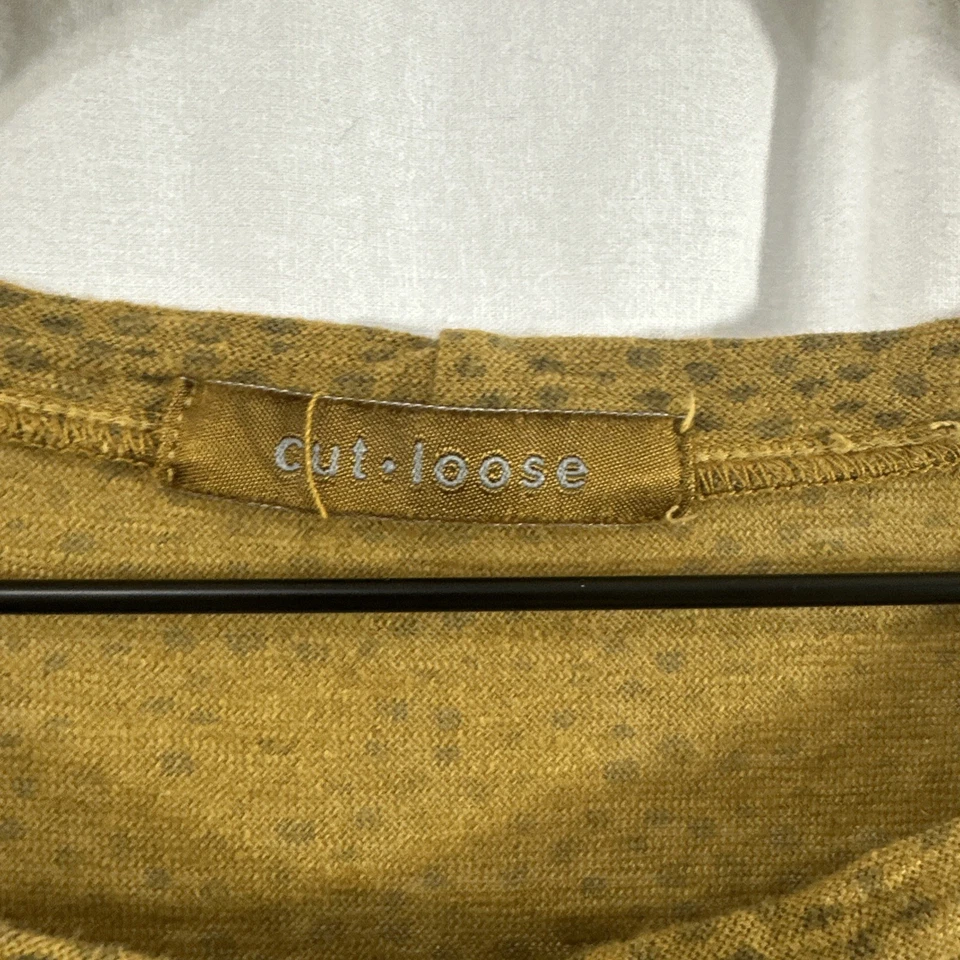 Top Corte Suelto Lunares Gran Tamaño Lagenlook Manga Dolman O/S Lino Algodón Boho Foto 3 de 4