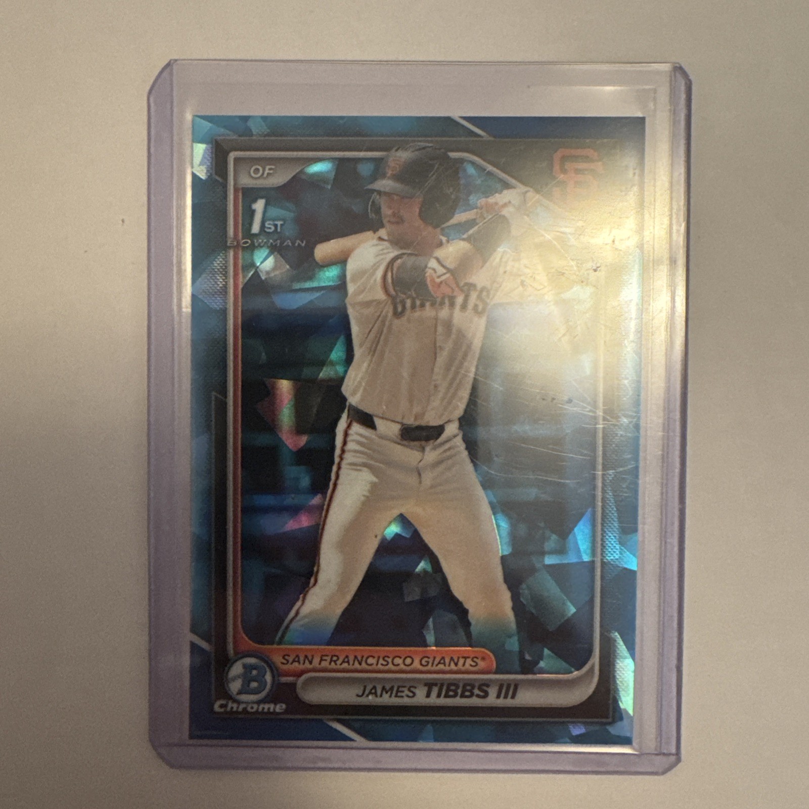 2024 Bowman Chrome Draft James Tibbs III 1st Sapphire Refractor #BDC-40 RC