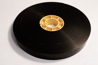 16mm Film Leader – Black Opaque “Silver” stock! Acetate Single Perforation