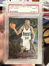 1996-97 Fleer Metal - Cyber-Metal Ray Allen #2 (RC)