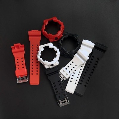 Resin Watch Strap And Bezel for Casio GA700 GA-700SK GA710 GA735 Band Kit