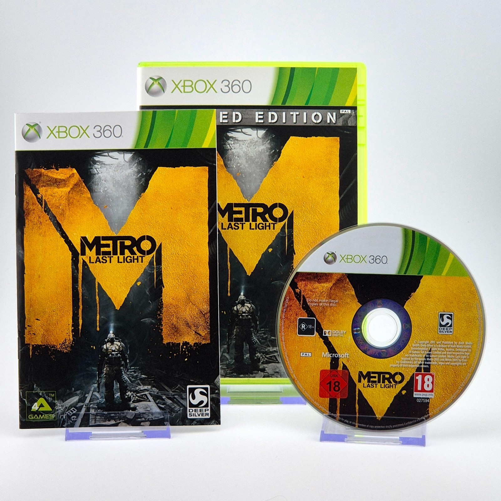 Metro: Last Light - Limited Edition - Xbox 360 - Near Mint - Fast Shipping - PAL