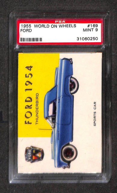 1955 World on Wheels #169 Ford Thunderbird 1954 PSA 9 Mint 31060250