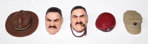 PURGE 836 Sgt. Slaughter Head Hat Beret GIJOE CLASSIFIED SERIES 6" Scale 1/12