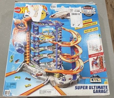 Hot Wheels Super Ultimate Garage Toy Car Track Set In Box Missing Pieces
