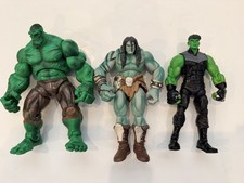 Lote de figuras de acción de The Hulk Skaar Son of Hulk, Hulkling y Hulk Marvel Legends