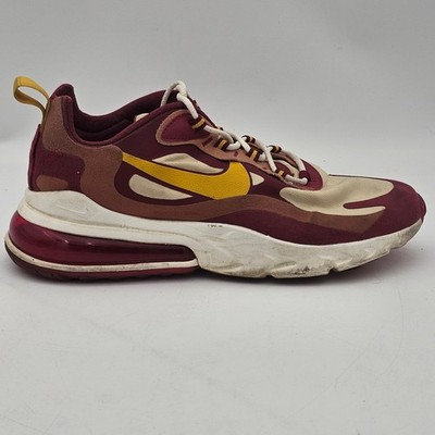 Nike Air Max 270 React Team Red University Gold Sneakers AO4971-601 Size 9