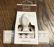 Martha Stewart Embossed Scallop Edge Punch Cardmaking Paper Craft HTF