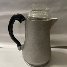 Vintage Guardian Service Aluminum Cookware Coffee Pot W / Glass Lid