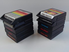 Atari 2600 Lot of 10 w Manuals QBert Fire Fighter Phoenix Millipede TESTED RP-