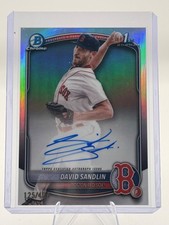 2025 Bowman Chrome Prospects David Sandlin First Auto /499