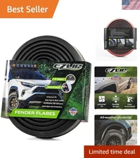 Universal Off-Road Fender Flares - 1-Inch Extension with Self-Adhesive Install