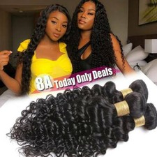 CLEARANCE Bundles Weaving Weft Brazilian Virgin Human Hair Extensions 24"26"28"