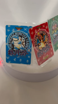 Pokemon Carddass Charizard Blastoise Venusaur 3Set Town Map