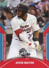 2022 Rocket City Trash Pandas Kevin Maitan RC Rookie Los Angeles Angels VZ