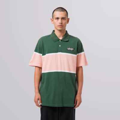 $70 HUF POWER UNIT POLO SHIRT MOTORSPORTS 90'S RACING INSPIRED MEN'S LARGE NEW