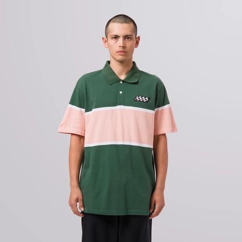 $70 HUF POWER UNIT POLO SHIRT MOTORSPORTS 90'S RACING INSPIRED MEN'S LARGE NEW - 第 1/10 張圖片