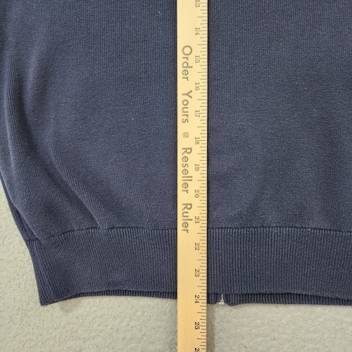 Polo Ralph Lauren Sweater Boys Youth XL Blue Navy Faded Full Zip Varsity Patch - Picture 11 of 14