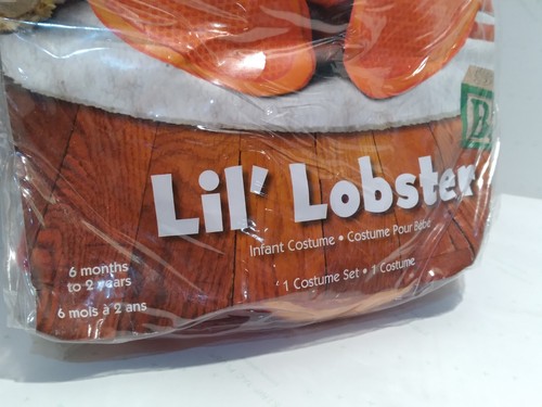Incharacter LIL LOBSTER Infant Halloween Costume - 6 Months to 2 Years - NEW! - Picture 4 of 13