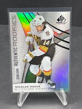2019-20 NICOLAS HAGUE UD SP GAME USED AUTHENTIC ROOKIES #152 RC, SN 228/295
